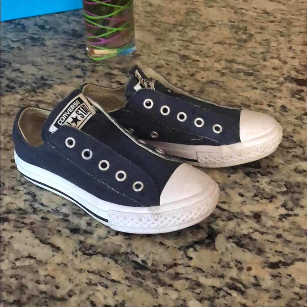 Kids Converse Sz12 Navy Blue